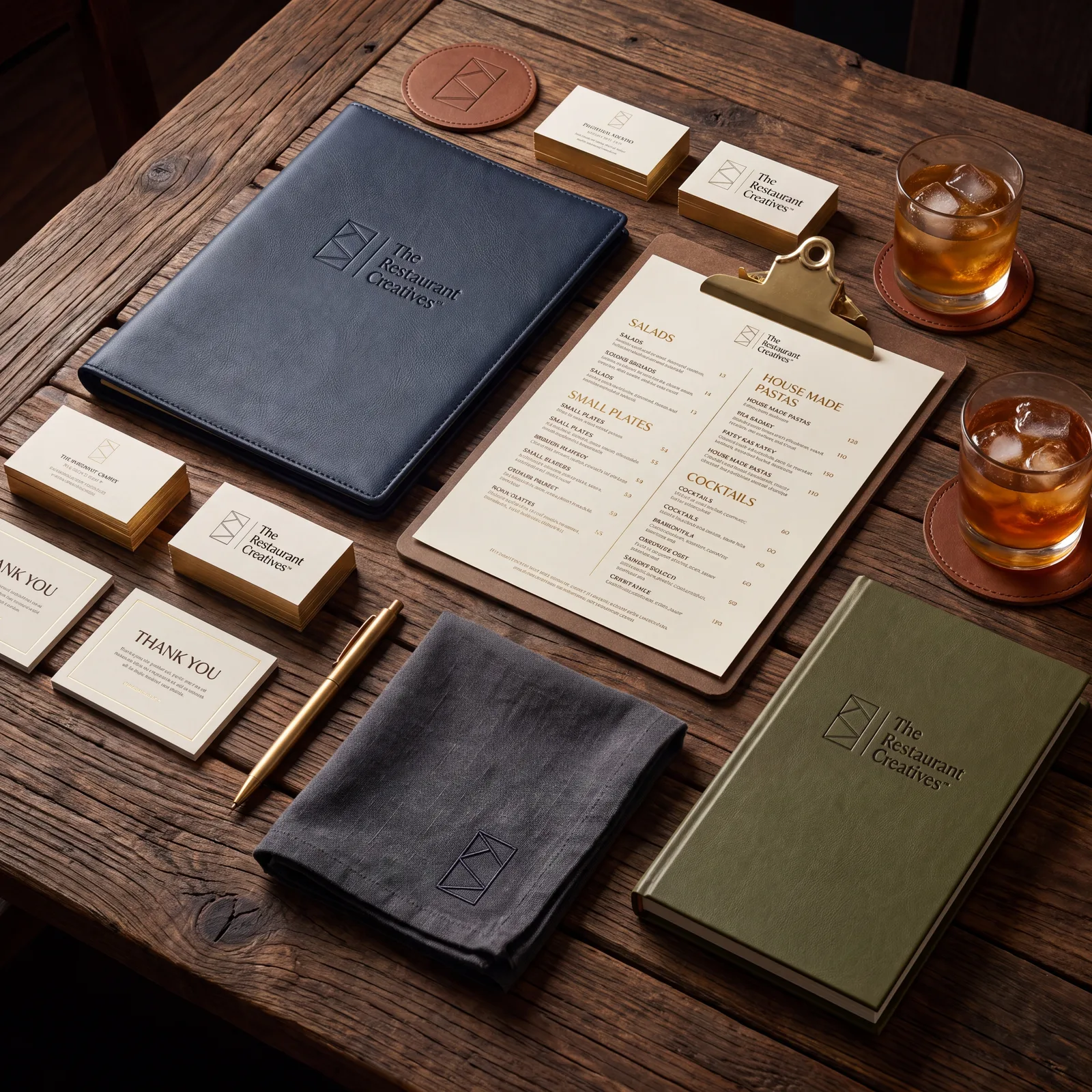 Family of printed and digital restaurant menus