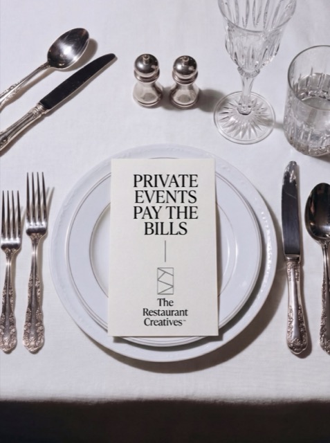 Concept menu and private-events campaign